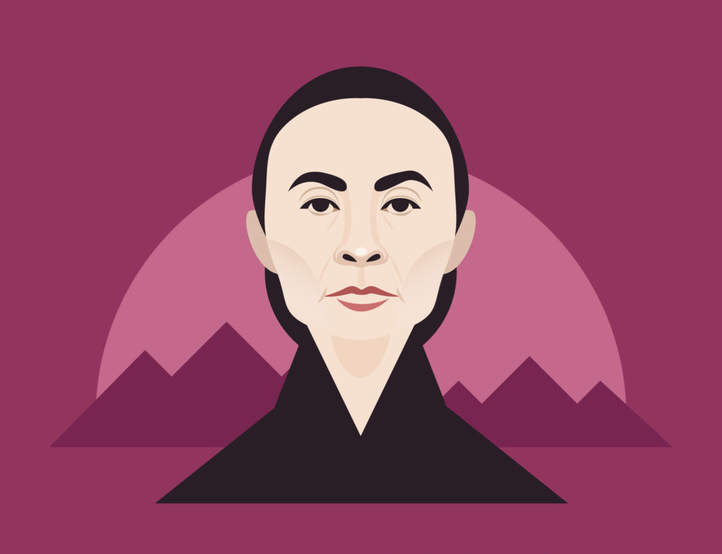 illustration of georgia okeeffe